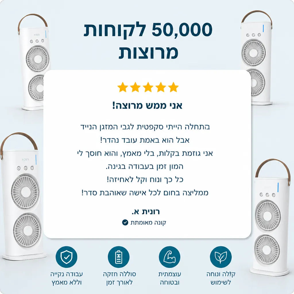 מזגן נייד 2 קומות