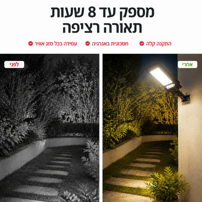 תאורה סולארית לגינה